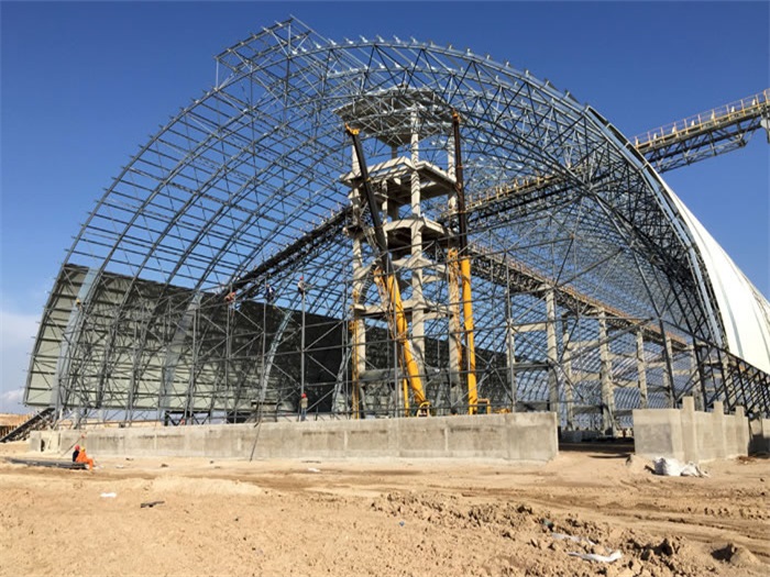 新郑煤机油桶翘工程网架